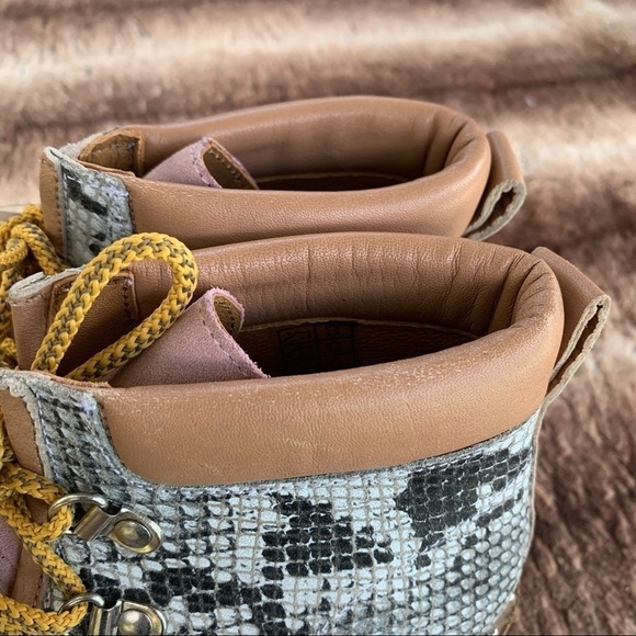 Free People Collection Durango Hiker Boots Snake Combo - Picture 7 of 13